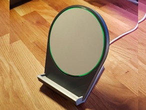 qi chargeur sans fil stand téléphone mobile 3d print model - Mito3D