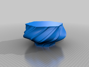 twisted vase l'impression 3d 3d print model - Mito3D