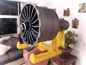 new scale turbofan engine genx fan vehicles 3d model 787 airbus aircraft airplane boeing jet 3d print model - Mito3D