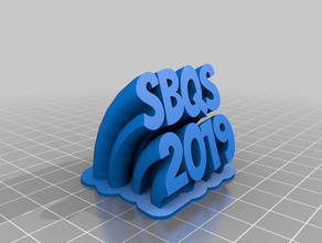 sbqs 2019 de la oficina personalizado 3d print model - Mito3D