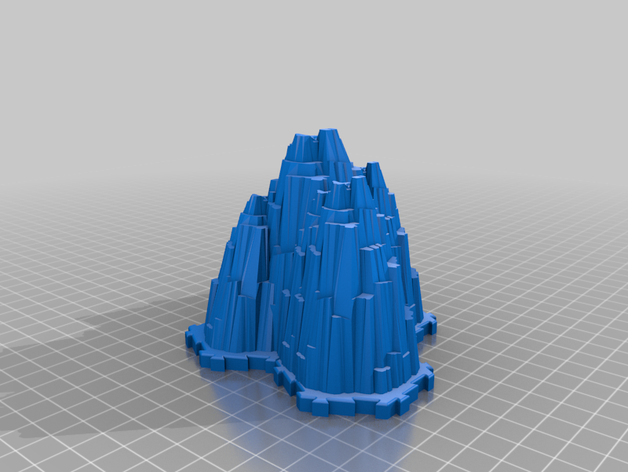 heroscape 4-Fliesen-Gletscher Spiele Brettspiel Gletscher 3D print model - Mito3D