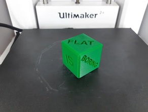 flat boring cube 3d print model - Mito3D