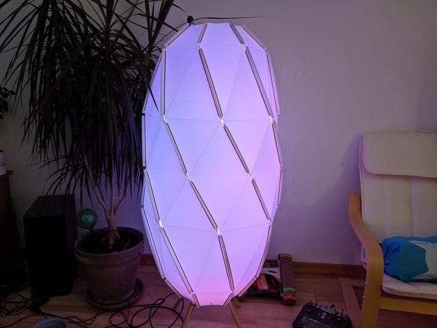 sj penna neopixel de la lámpara decoración ikea sjoepenna sjpenna wemos ws2812 ws2813 3D print model - Mito3D