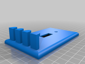 tek lightswitch plaka anahtar kanca organizasyon tutucu ışık anahtarı geçin 3d print model - Mito3D