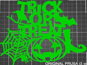 trick treat - halloween decor 3d print model - Mito3D