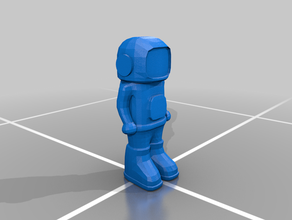 simples spaceman pessoas lowpoly 3d print model - Mito3D