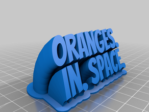portakal boşluk ofis özelleştirilmiş 3d print model - Mito3D