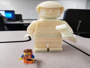 emmet minifigure sculptures 3d print model - Mito3D