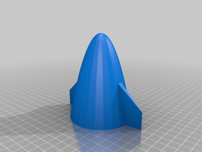 nose cone w fins 3d printing 3dmodel model rocket rocket rocketry rockets