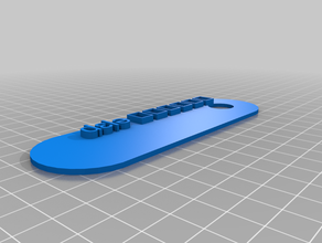 error de braille etiqueta con su nombre llaveros 3d print model - Mito3D