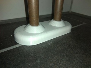 heizk rperrosette mit schwalbenschwanzverbinder radiator pipe cover dovetailed replacement parts 3d print model - Mito3D
