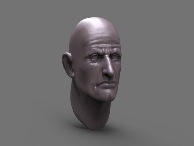 sketch 1 sculptures head headphones male sculpture 3D print model - Mito3D