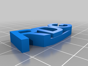 Halskette-w-Initialen Schmuck 3d print model - Mito3D