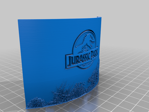 jurassic park lithophane hobby 3d print model - Mito3D