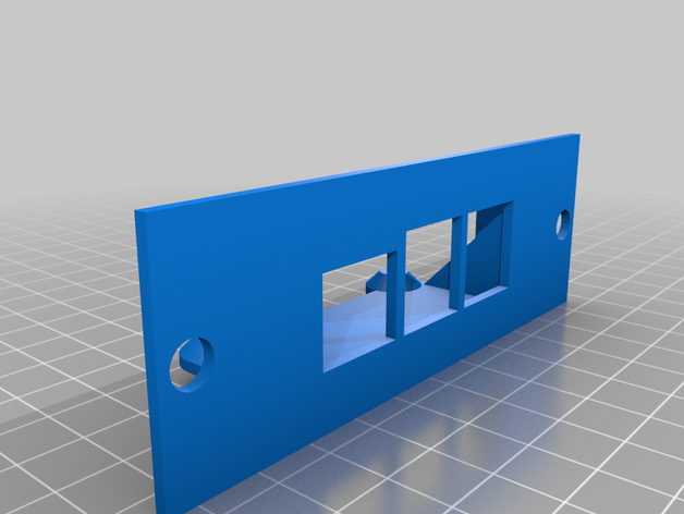 1u rack mount raspberry pi 3b+ La stampa 3d montaggio il monte a lampone rpi 3D print model - Mito3D