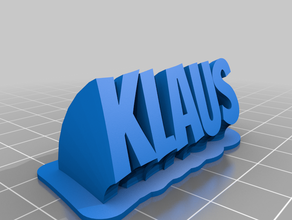 klaus office customized 3d print model - Mito3D