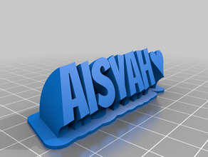 aisyah2 office customized 3d print model - Mito3D
