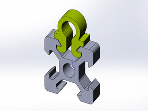 octolike Kabel-clip v-Nut 3d-drucken Kabel-Halter Kabel-management clip Halter 3d print model - Mito3D