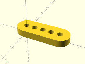 la calibración de los agujeros personalizables La impresión en 3d las pruebas el agujero impresora 3d print model - Mito3D
