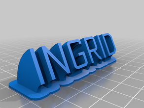 ingrid office customized 3d print model - Mito3D