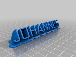johannes office customized 3d print model - Mito3D