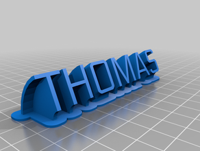 thomas de la oficina personalizado 3d print model - Mito3D
