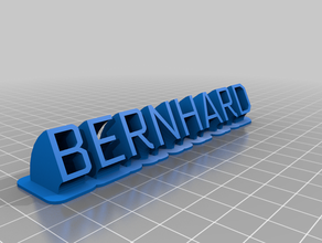 bernhard bureau de personnalisé 3d print model - Mito3D