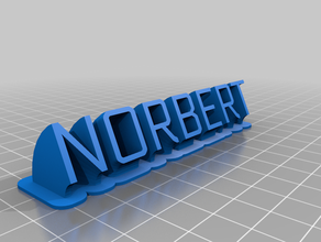 norbert office kundengebundene 3d print model - Mito3D