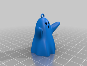 portachiavi spirito santo art chaveiro fantasma il ghost keychain 3d print model - Mito3D