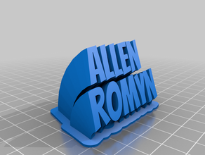 allenromyn office customized 3d print model - Mito3D