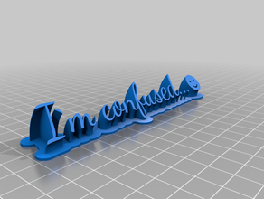 estou confuso office personalizado 3d print model - Mito3D