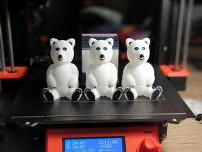 ours polaire assis polar bear sitting sculptures mk3 mmu mmu2s mk3s prus prusa i3 3d print model - Mito3D