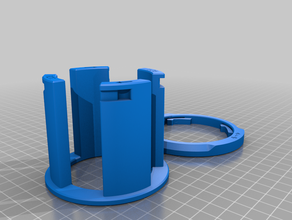 masterspool - cola recycler das bobinas de filamento Impresora 3d accesorios bayoneta acoplador la bobina papelera reutilización upcycle 3d print model - Mito3D