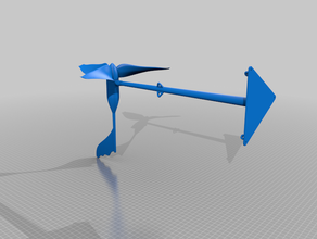 nano turbina eolica - modello di lavoro ingegneria 3d print model - Mito3D
