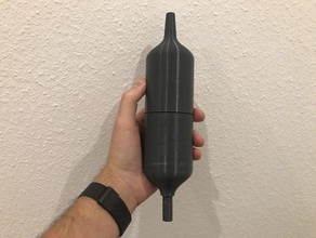 buz bazooka nargile shisha duman sigara 3d print model - Mito3D