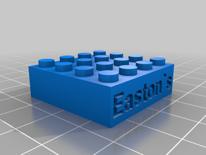 meu personalizadas de lego texto compatível com tijolos sinais e logotipos personalizado 3d print model - Mito3D