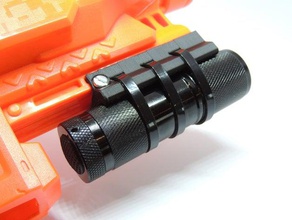 simple nerf rail torch mount 3d print model - Mito3D