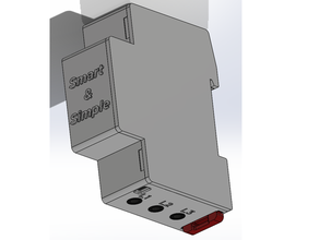 smart & simple sensor case smartevsveteu electronics box din rail 3d print model - Mito3D