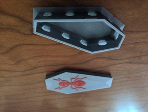 ant isca caixão exterior e jardim 3d print model - Mito3D