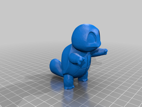 squirtle fuente de agua pokemon solo La impresión en 3d real fuera la roca 3d print model - Mito3D
