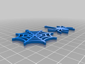 spider web earrings 3d printing fashion halloween 3d print model - Mito3D