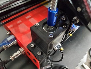 ttpro adjustable z stepper mount 3d printer parts motor tevo tarantula pro axis 3d print model - Mito3D