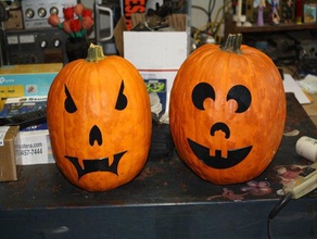 mr pumpkinhead easy peasy jack-o-linternas decoración de halloween jack-o-lantern la calabaza 3d print model - Mito3D