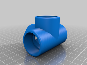 275 4 way edge pipe diy customized 3d print model - Mito3D
