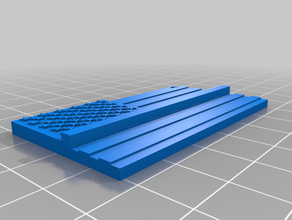 thin blue line key chain 3d printing 3d print model - Mito3D