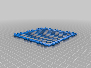 polypanel 3x3 honeycomb diy pattern polypanels square 3d print model - Mito3D