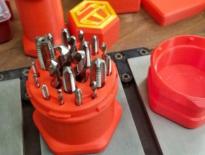tap & drill set case tool holders boxes morse 3d print model - Mito3D