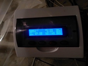 display holder din rail electronics 3d print model - Mito3D