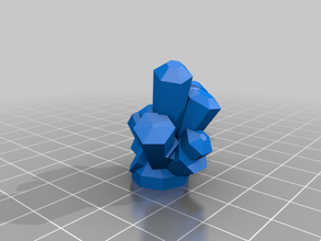 parametrized crystal generator math art crystals customizer openscad 3d print model - Mito3D