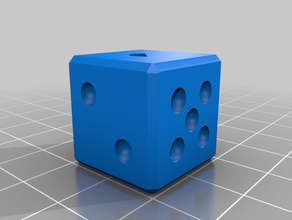 my customized fibonacci dice 3d print model - Mito3D